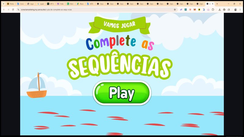 Complete as Sequências